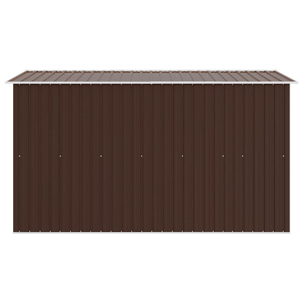 Vrtno spremište 257 x 298 x 178 cm metalno smeđe