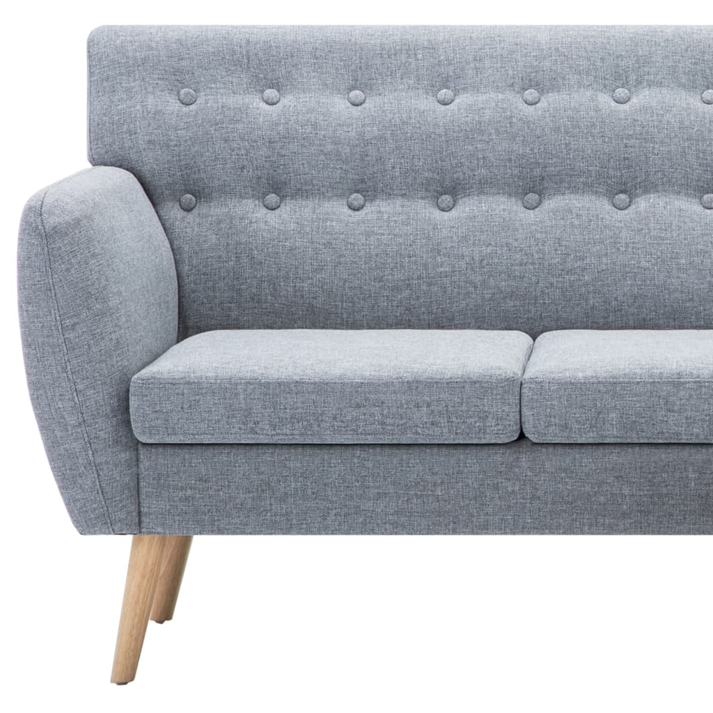 Kutna garnitura od tkanine 171,5 x 138 x 81,5 cm svjetlosiva