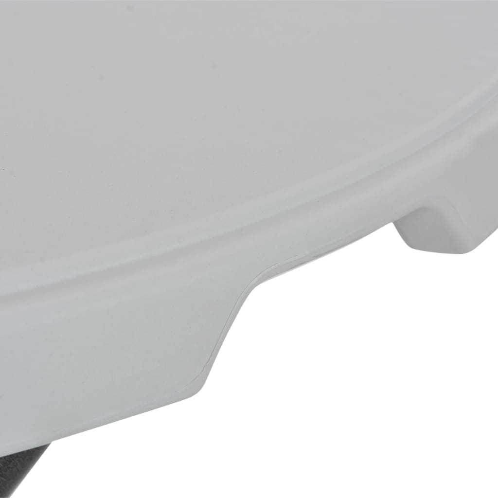 Sklopivi barski stol bijeli 80 x 110 cm HDPE