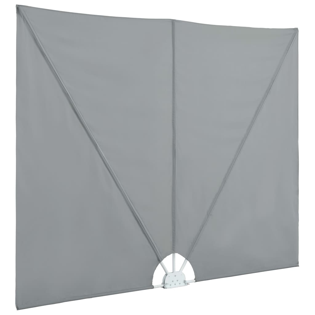 Sklopiva bočna tenda siva 300 x 150 cm