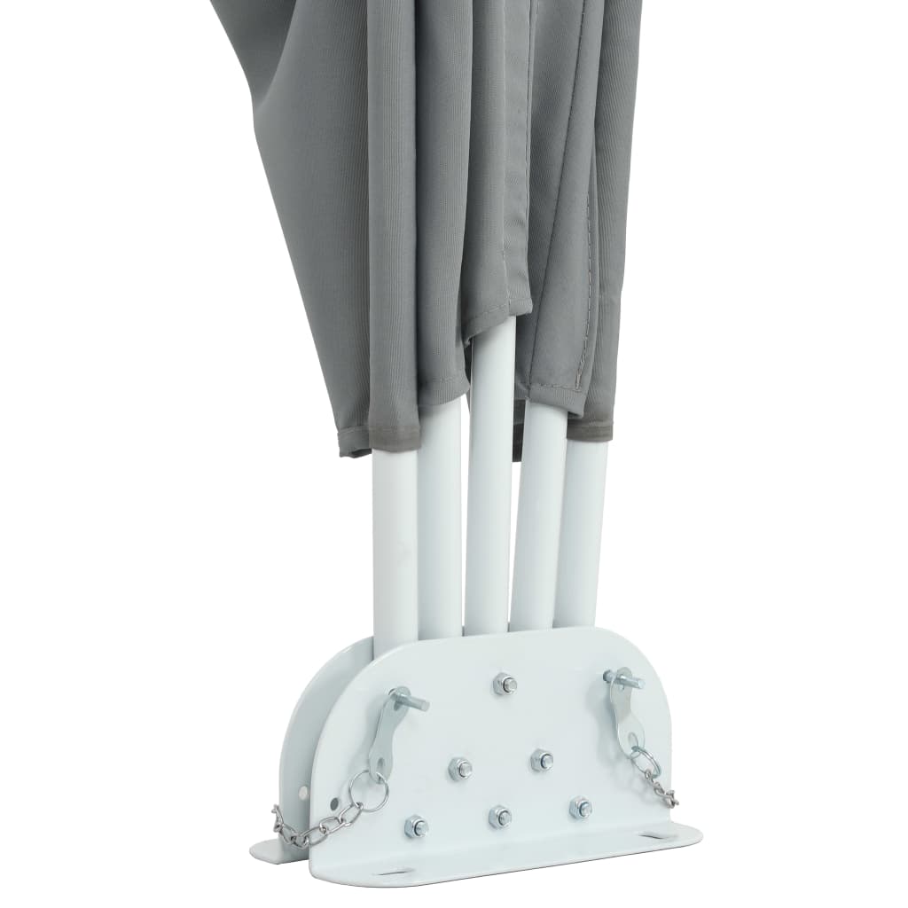 Sklopiva bočna tenda siva 300 x 150 cm