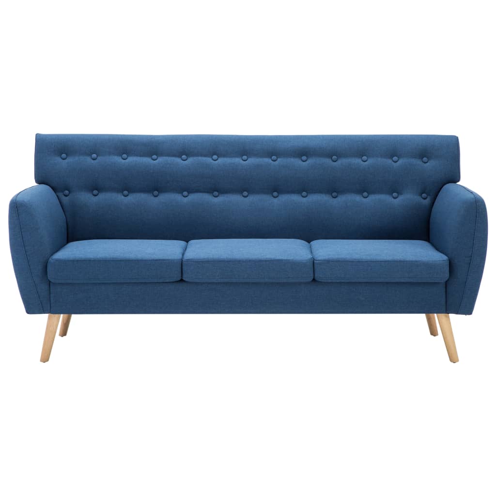 Trosjed presvučen tkaninom 172 x 70 x 82 cm plavi