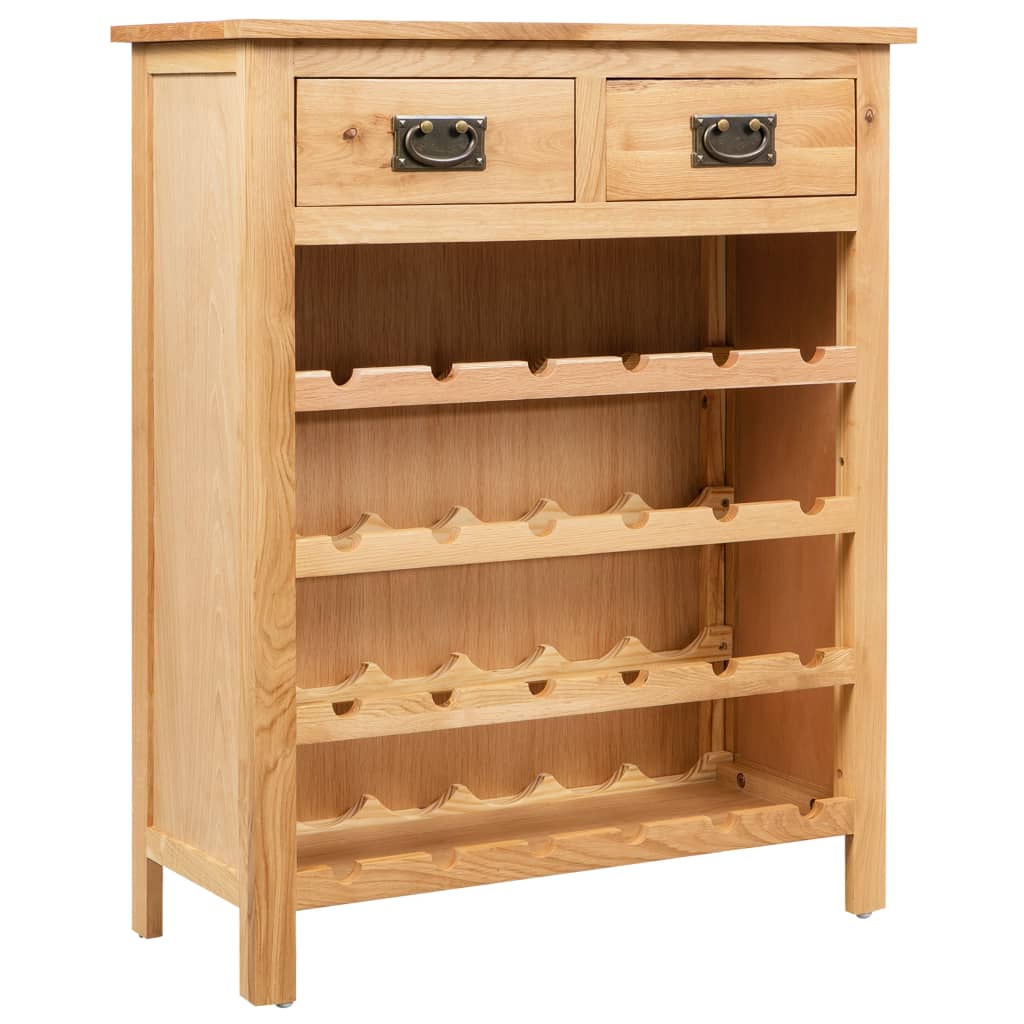 Ormarić za vino 72 x 32 x 90 cm od masivne hrastovine