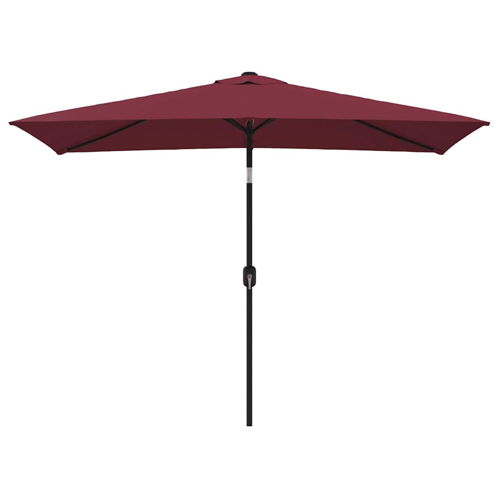 Vanjski suncobran s metalnim stupom 300 x 200 cm bordo