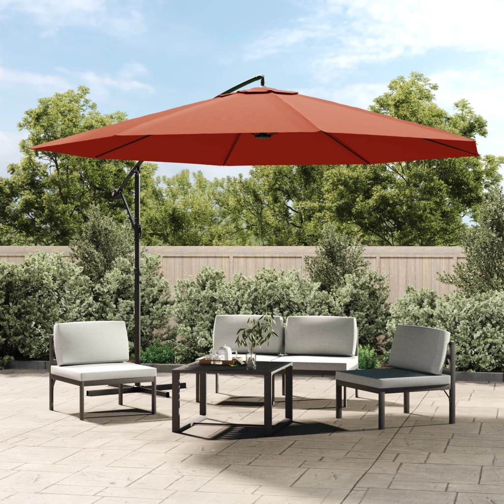 Konzolni vrtni suncobran s aluminijskim stupom 350 cm
