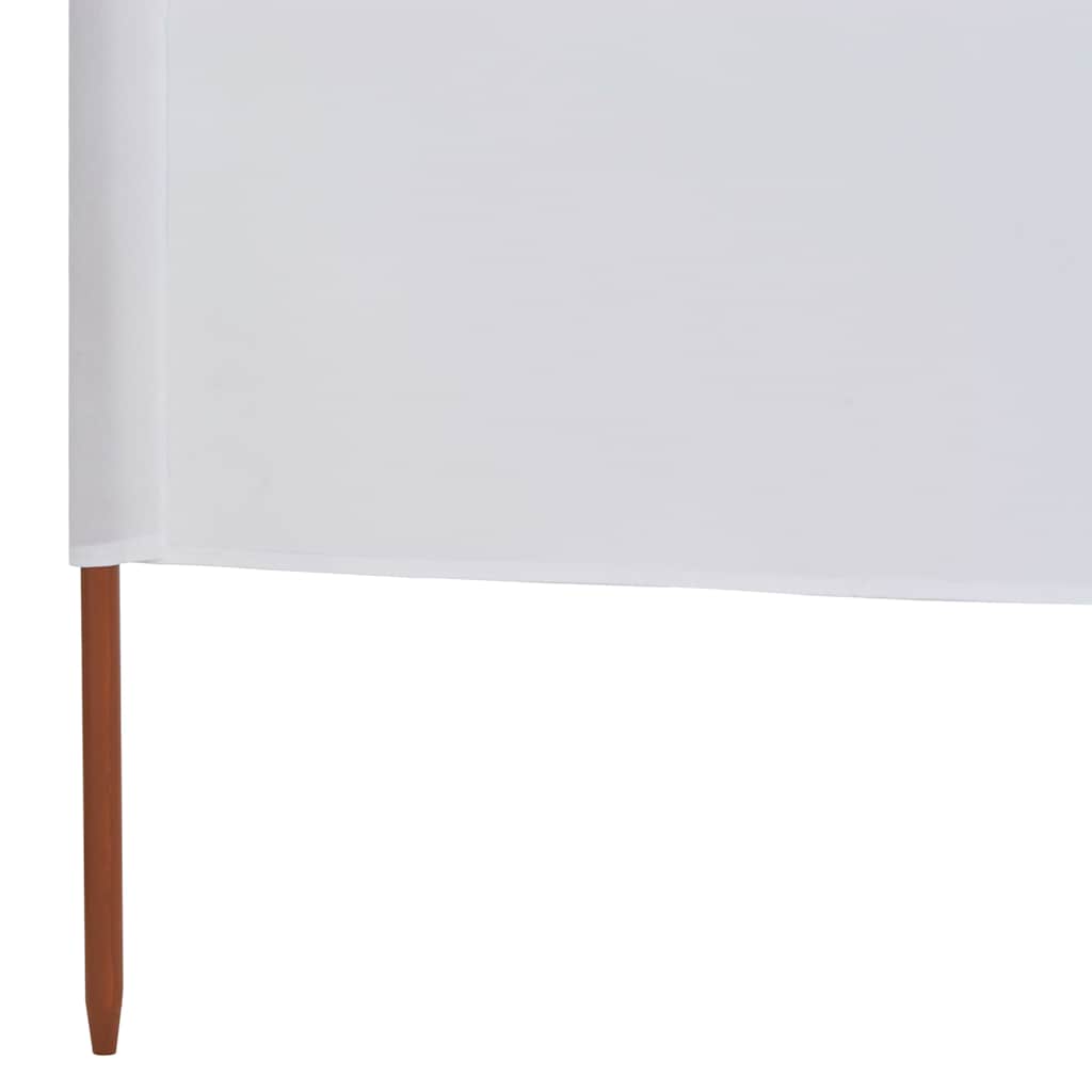 Vjetrobran sa 6 panela od tkanine 800 x 80 cm bijeli