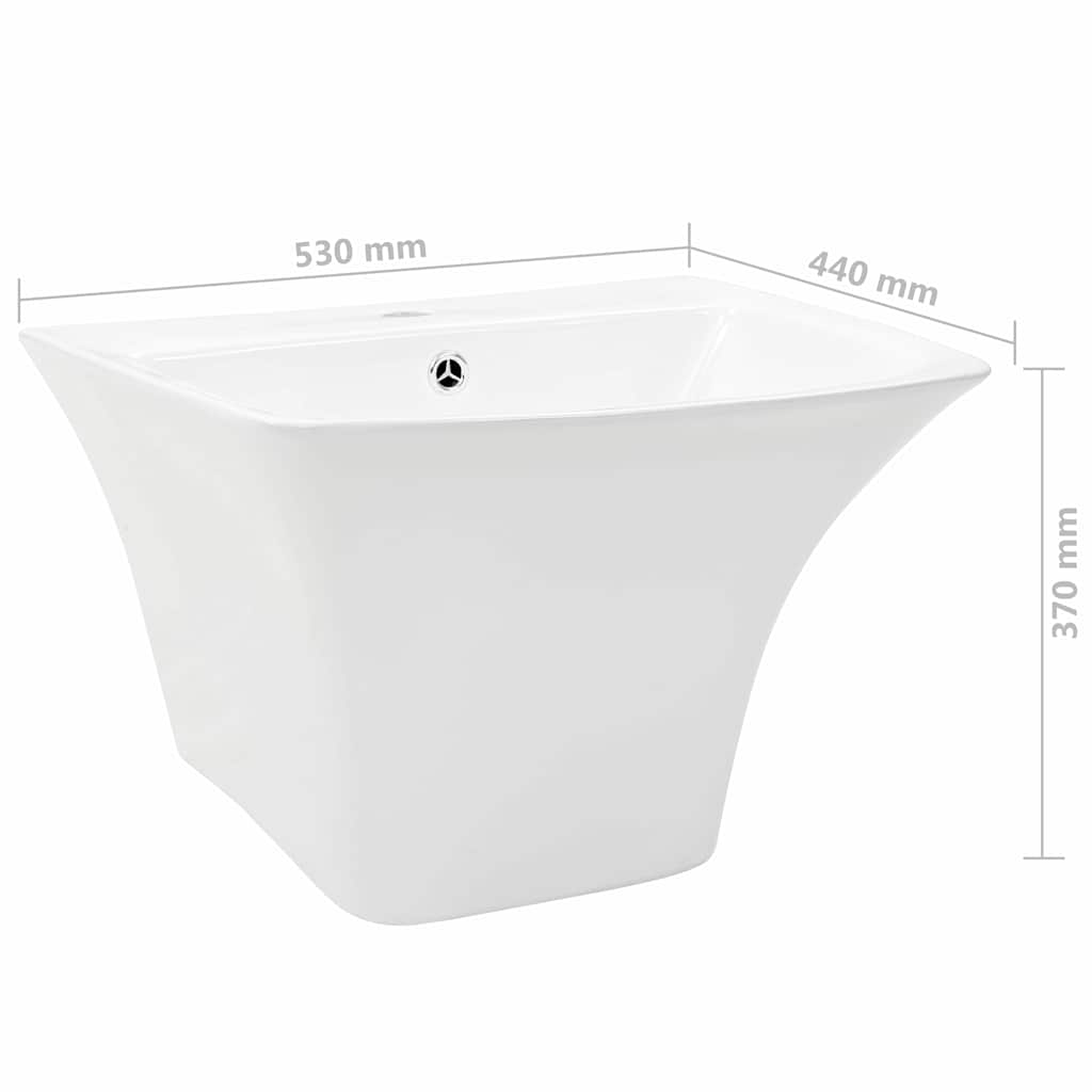 Sudoper Bijelo 53 x 44 x 37 cm Glazirana keramika