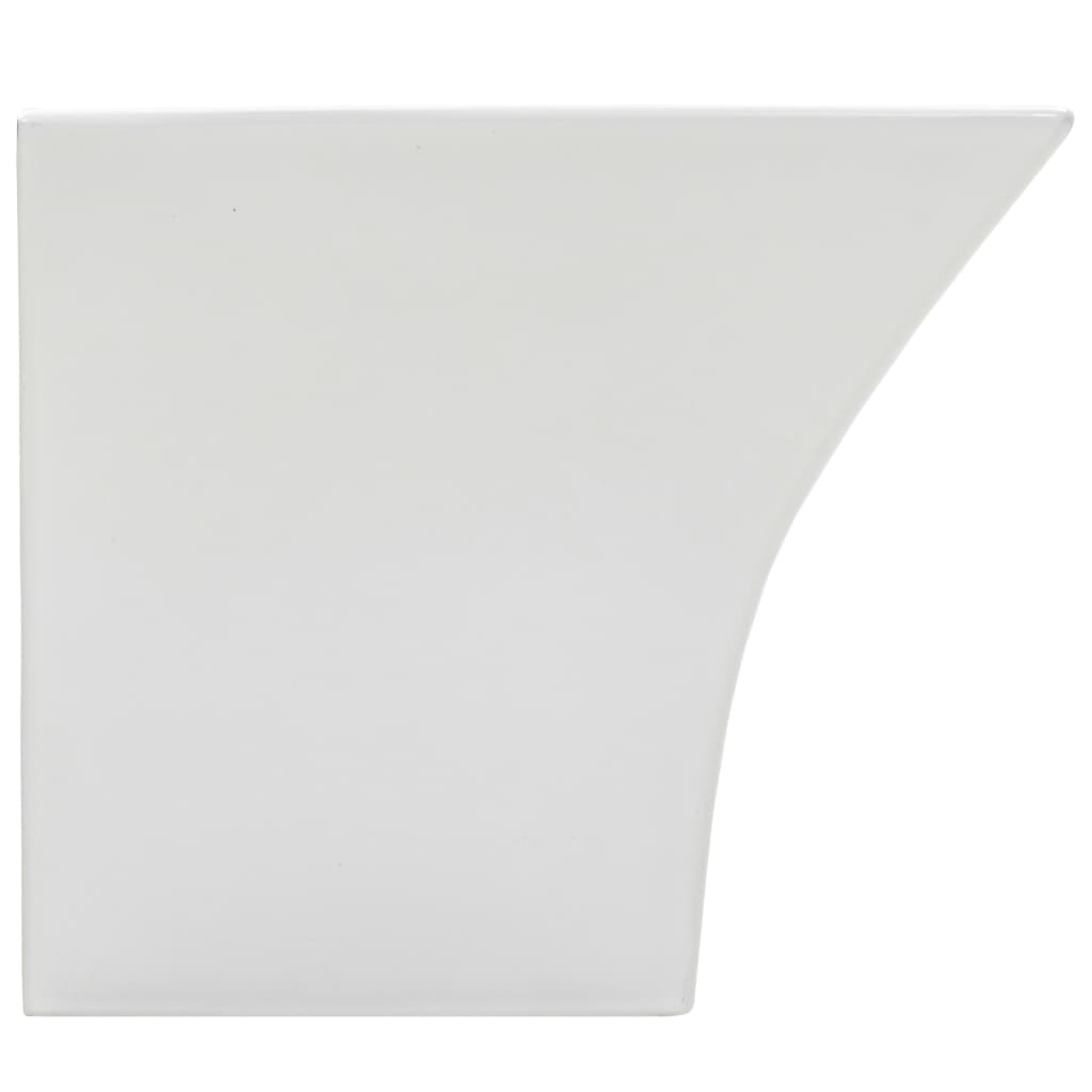 Zidni umivaonik keramički bijeli 500 x 450 x 410 mm