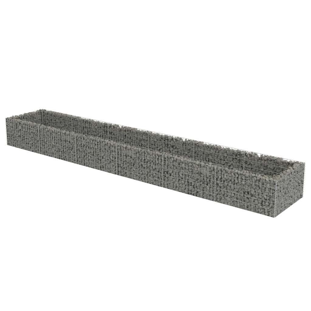 Gabionska sadilica od pocinčanog čelika 540 x 90 x 50 cm