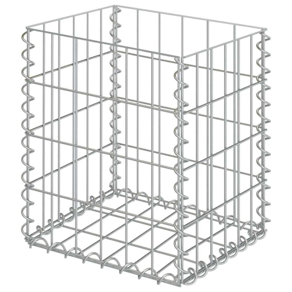 Gabionske košare 2 kom pocinčani čelik 30x30x40 cm