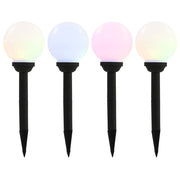 Vanjske solarne svjetiljke 4 kom LED kuglaste 15 cm RGB