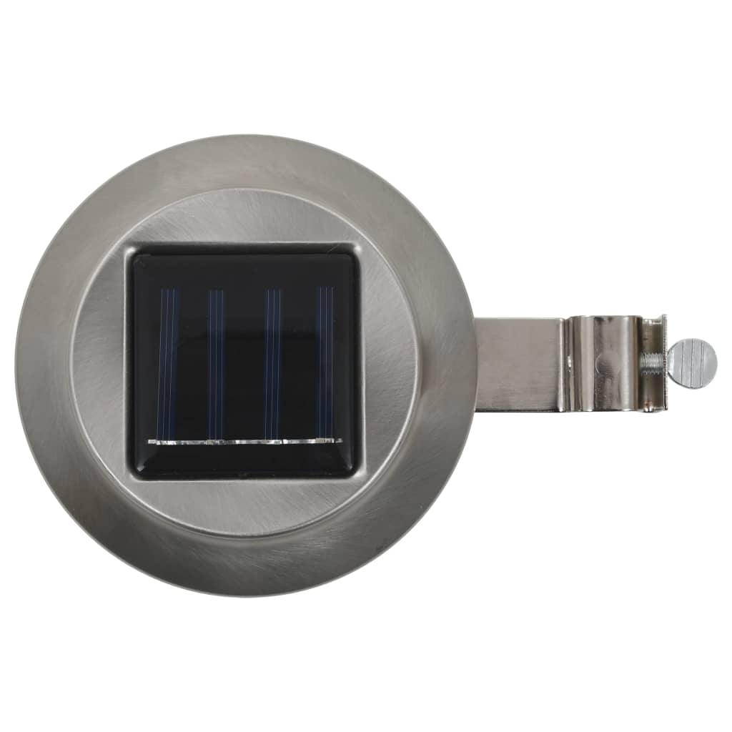 Vanjske solarne svjetiljke 6 kom LED okrugle 12 cm bijele