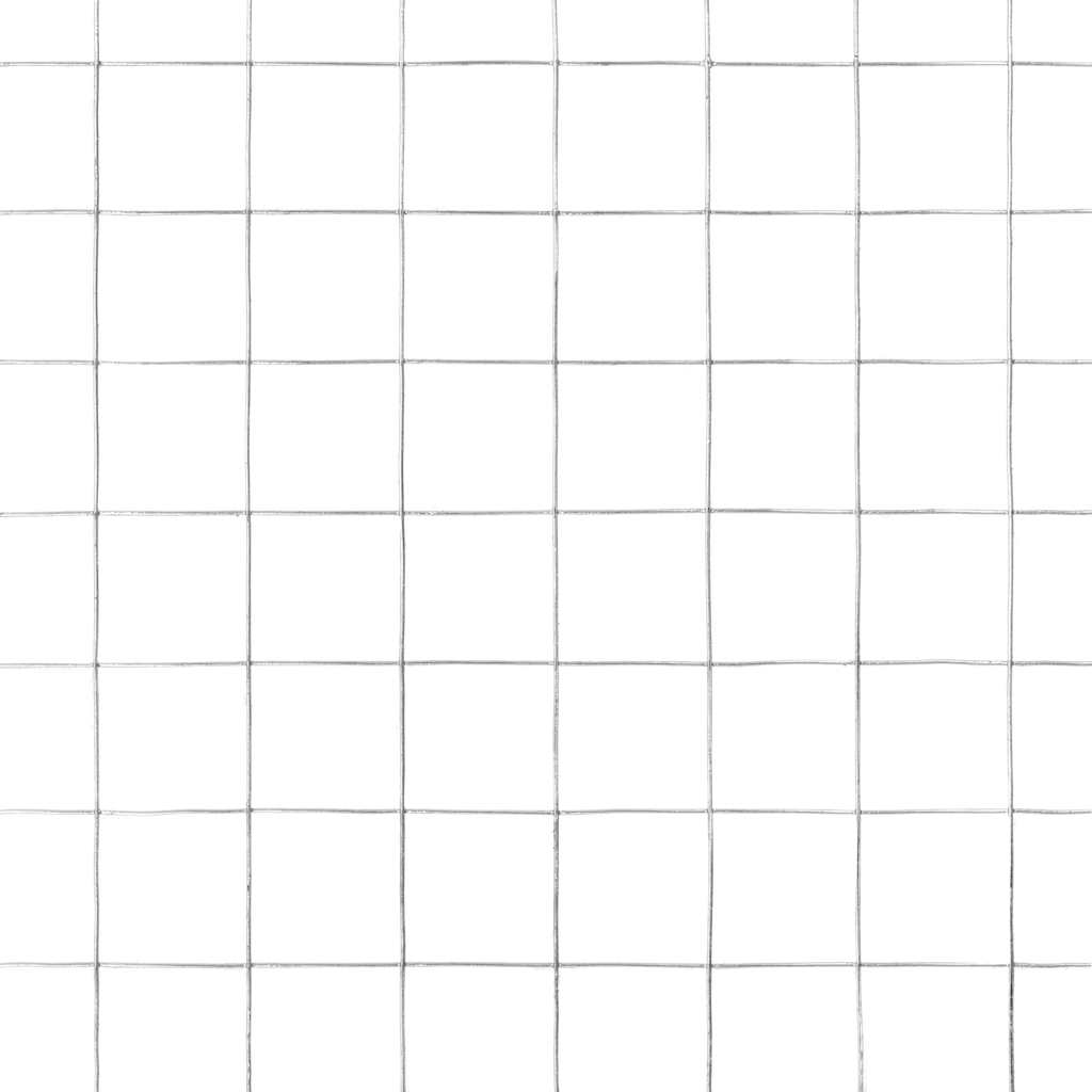 Mrežna ograda od pocinčanog čelika za kokoši 10 x 0,5 m srebrna