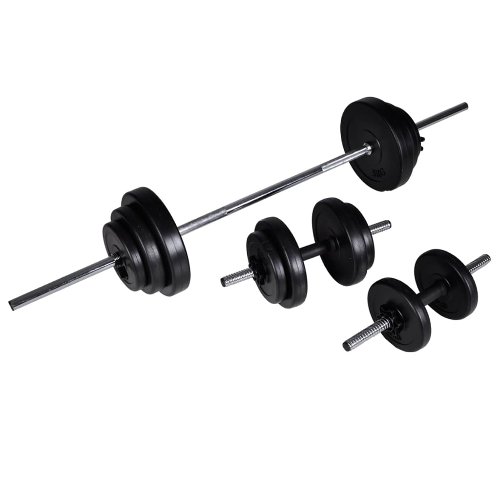 Klupa za dizanje utega sa stalkom i setom utega 30,5 kg