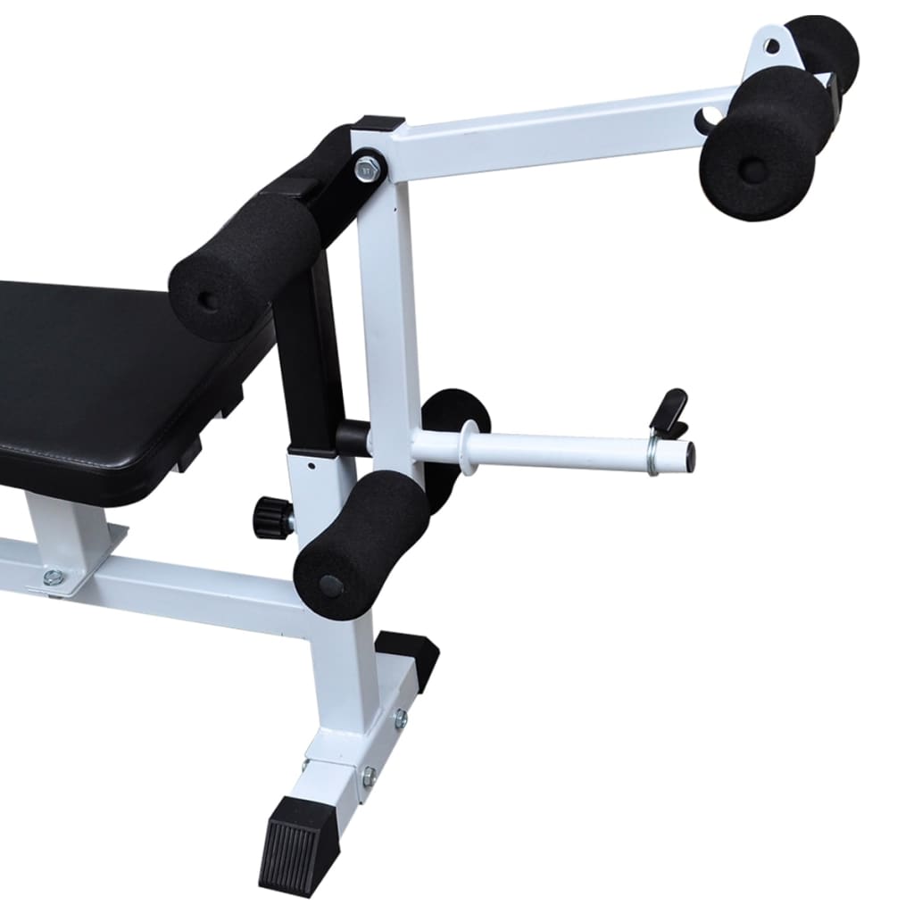 Klupa za dizanje utega sa stalkom i setom utega 90 kg