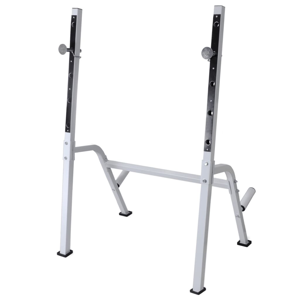 Klupa za vježbanje sa stalkom za utege i setom utega 120 kg