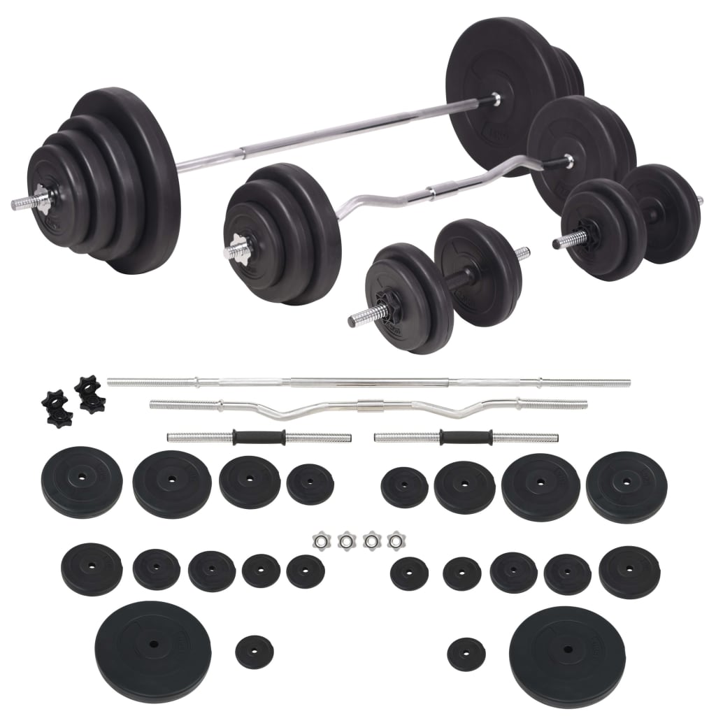 Klupa za dizanje utega sa stalkom i setom utega 120 kg