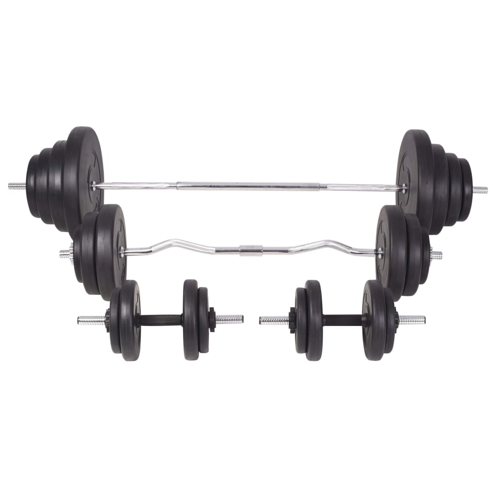 Klupa za dizanje utega sa stalkom i setom utega 120 kg