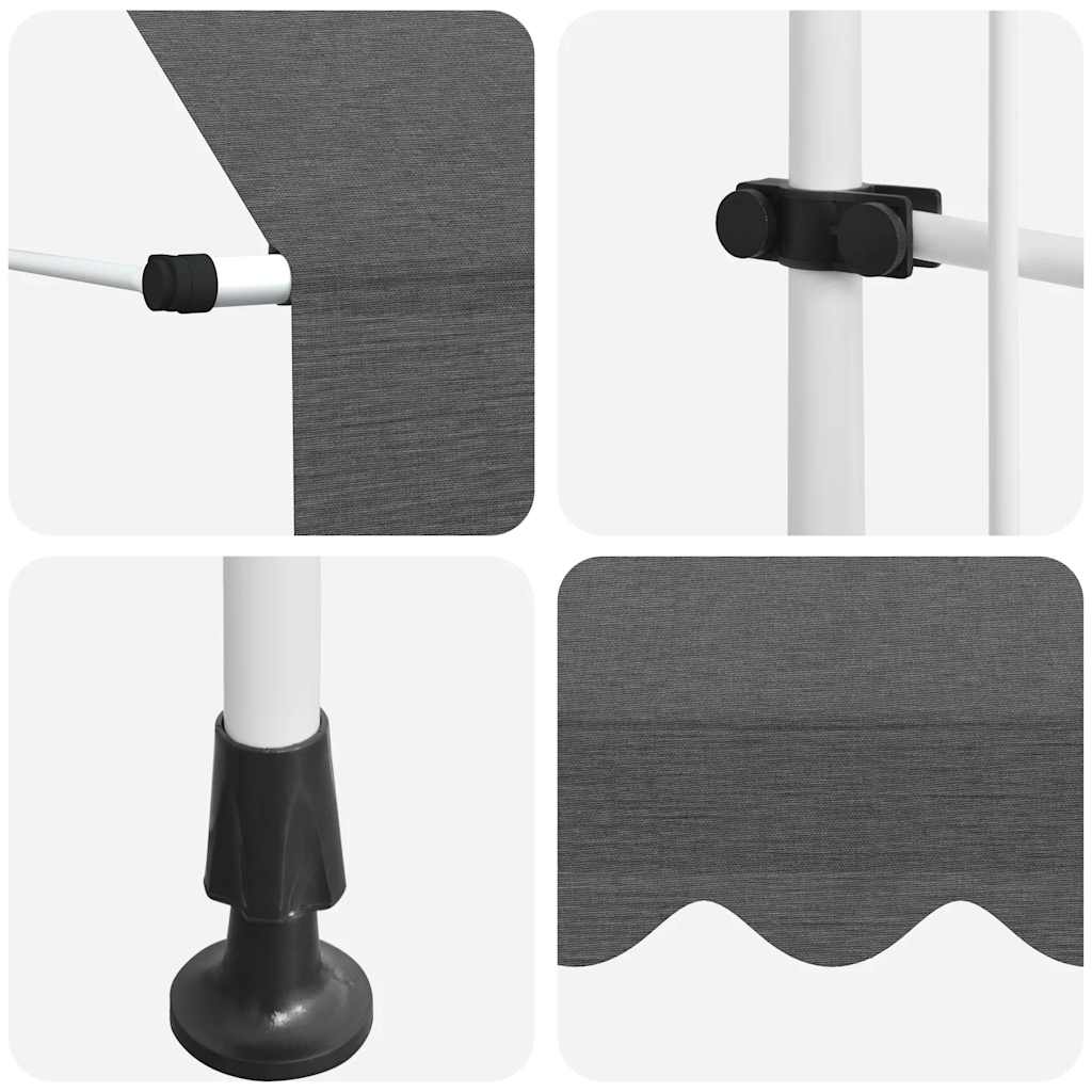 Tenda na ručno uvlačenje 200 cm antracit