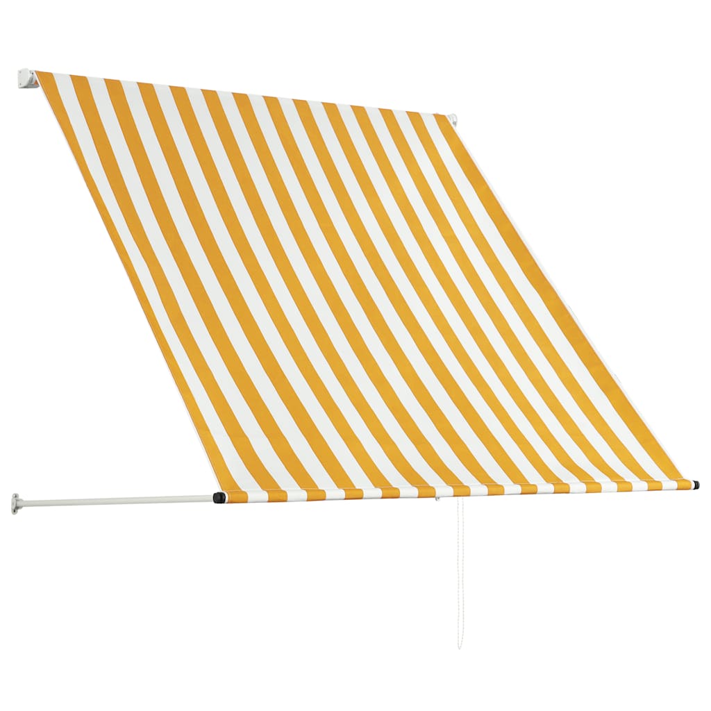 Tenda na uvlačenje 150 x 150 cm žuto-bijela
