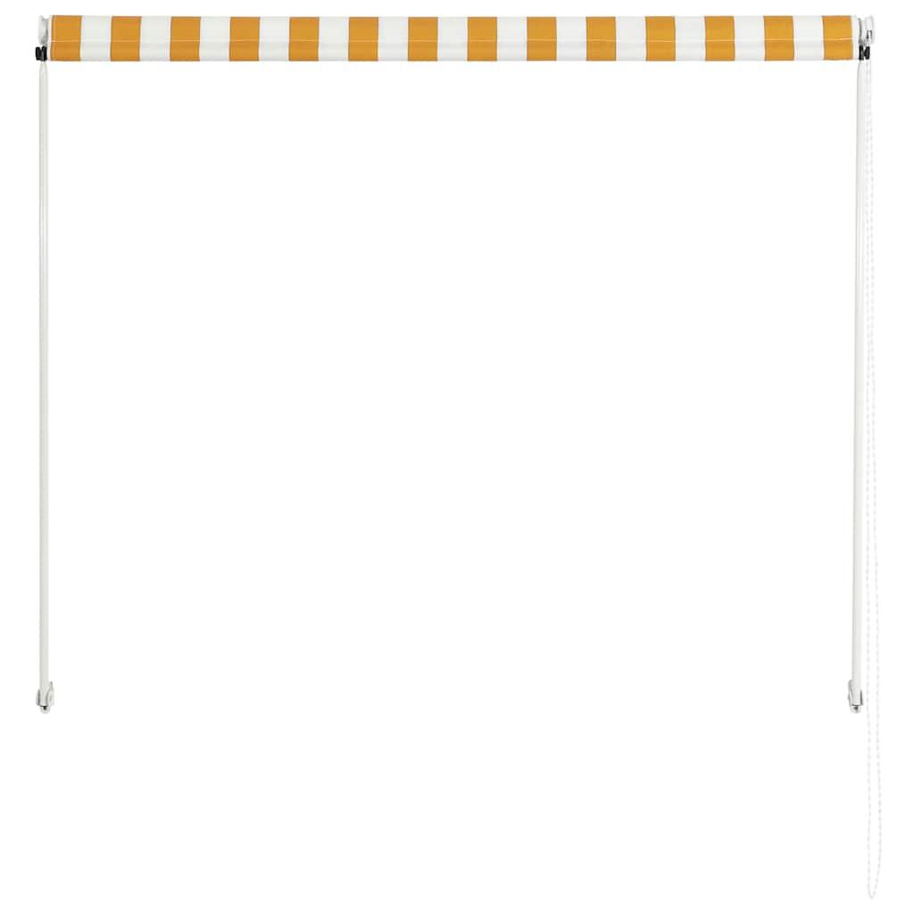 Tenda na uvlačenje 150 x 150 cm žuto-bijela