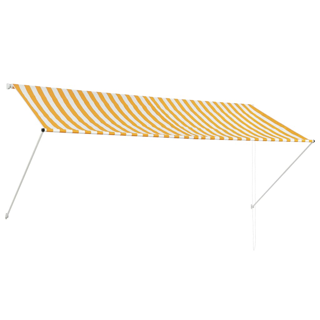 Tenda na uvlačenje 300 x 150 cm žuto-bijela