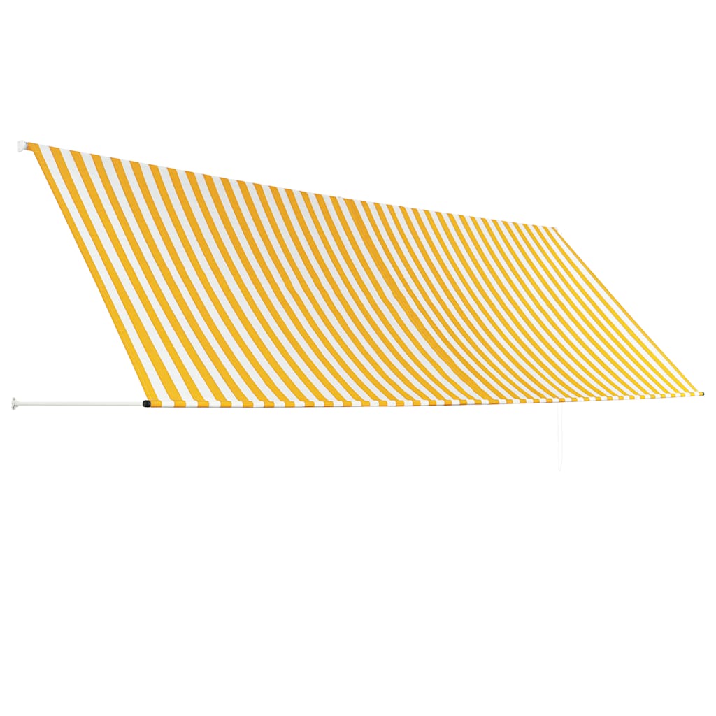 Tenda na uvlačenje 400 x 150 cm žuto-bijela