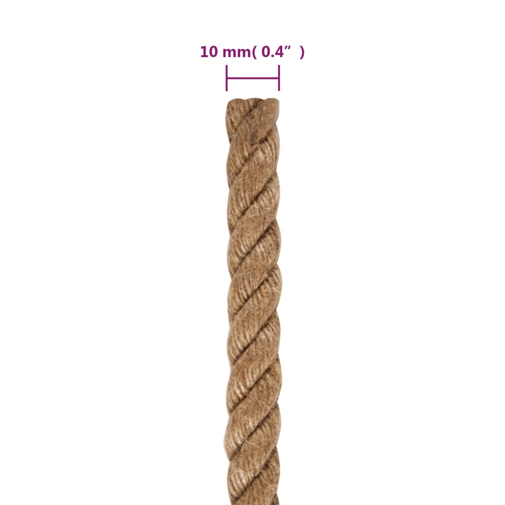 Uže od 100 % jute 10 mm 250 m