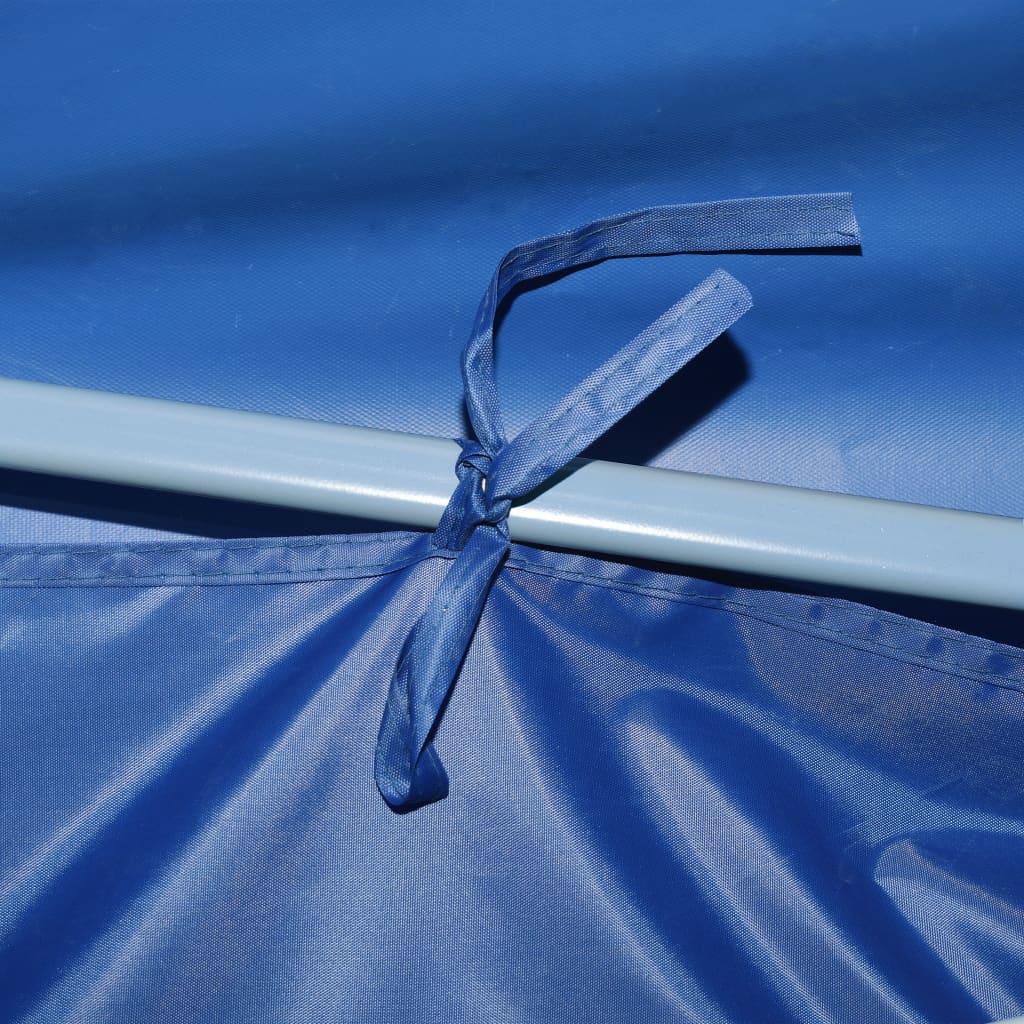 Sklopivi šator za zabave s 8 bočnih zidova 870x291x315 cm plavi