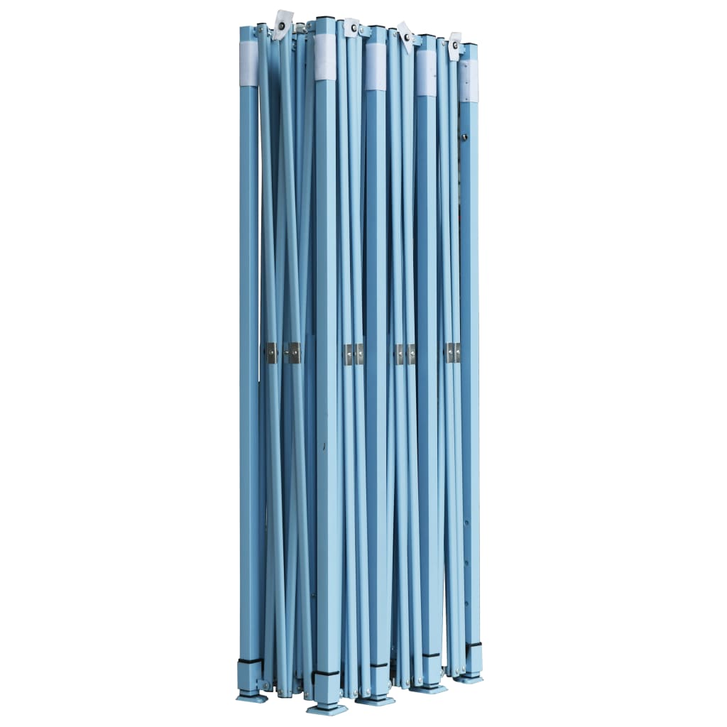Sklopivi šator za zabave s 8 bočnih zidova 870x291x315 cm plavi