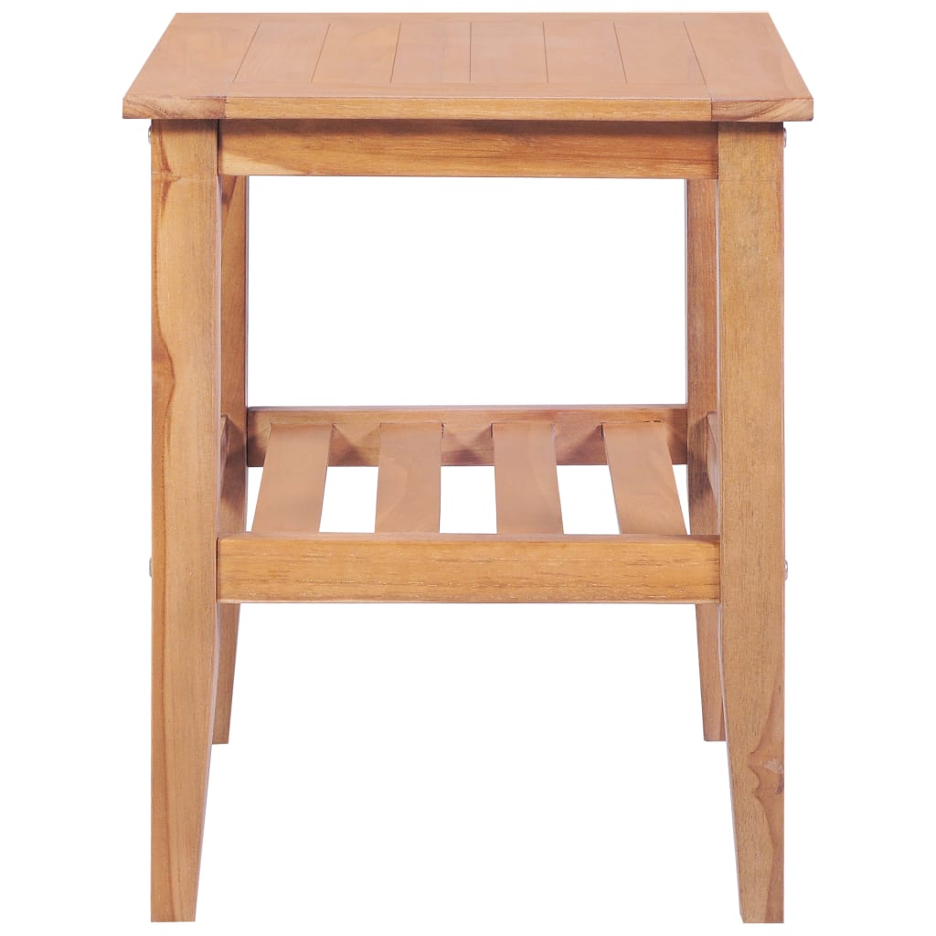 Stolić za kavu 40 x 40 x 50 cm četvrtasti od masivne tikovine