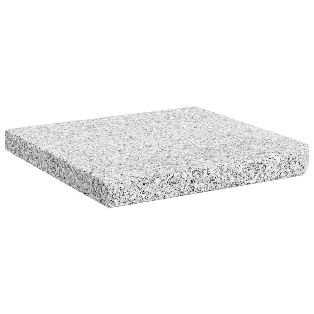 Postolje za suncobran granitno 25 kg četvrtasto sivo