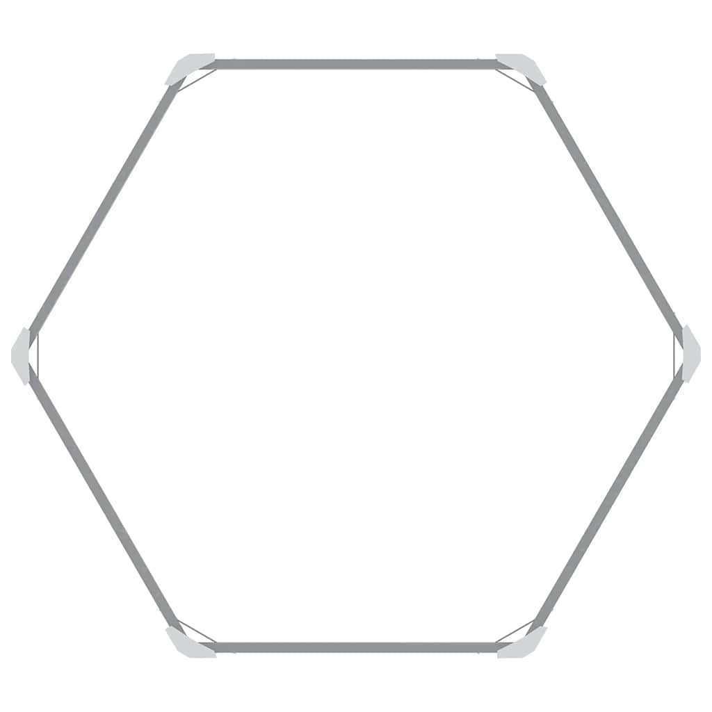 Vrtna sadilica od pocinčanog čelika 129 x 129 x 77 cm siva