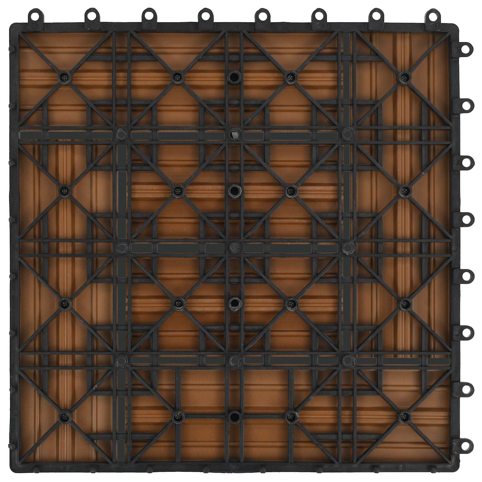 Pločice za decking 11 pcs Tikovina 30 x 30 cm