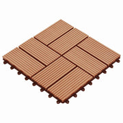 Pločice za decking 11 kom. Tikovina 30 x 30 cm WPC