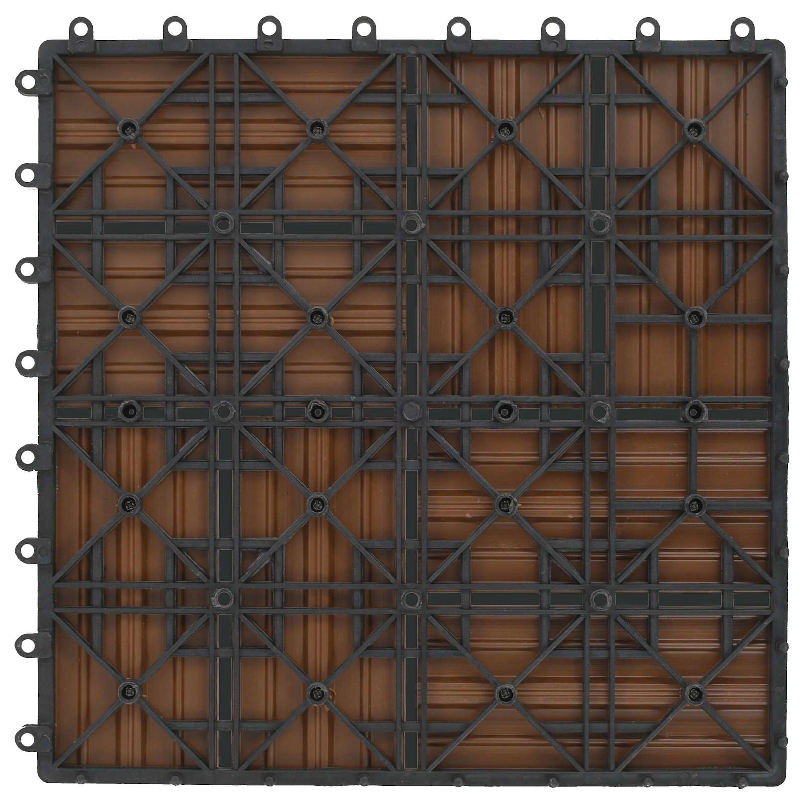 Pločice za decking 11 pcs Tikovina 30 x 30 cm