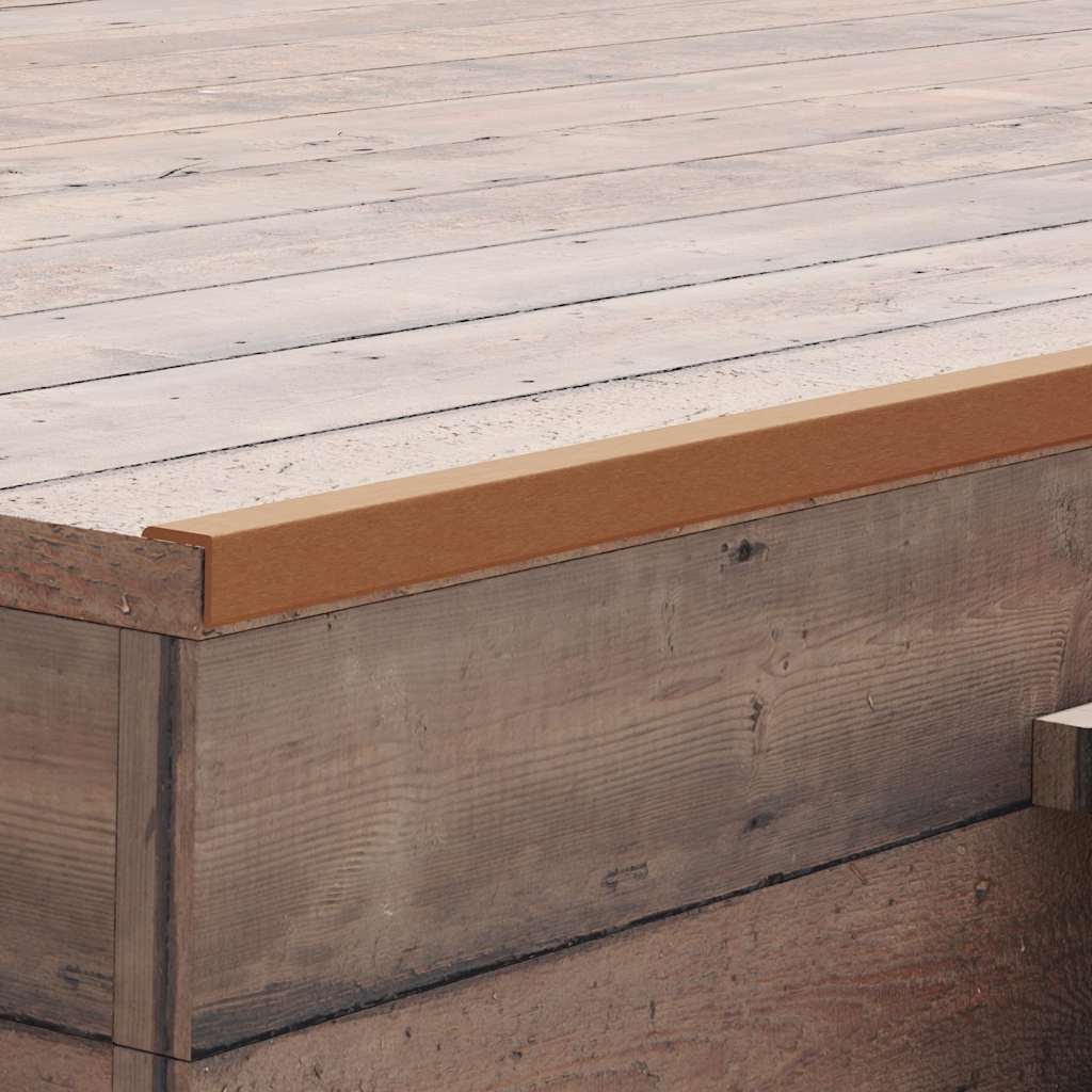 5 kutnih podnih letvica WPC 170 cm svjetlosmeđe