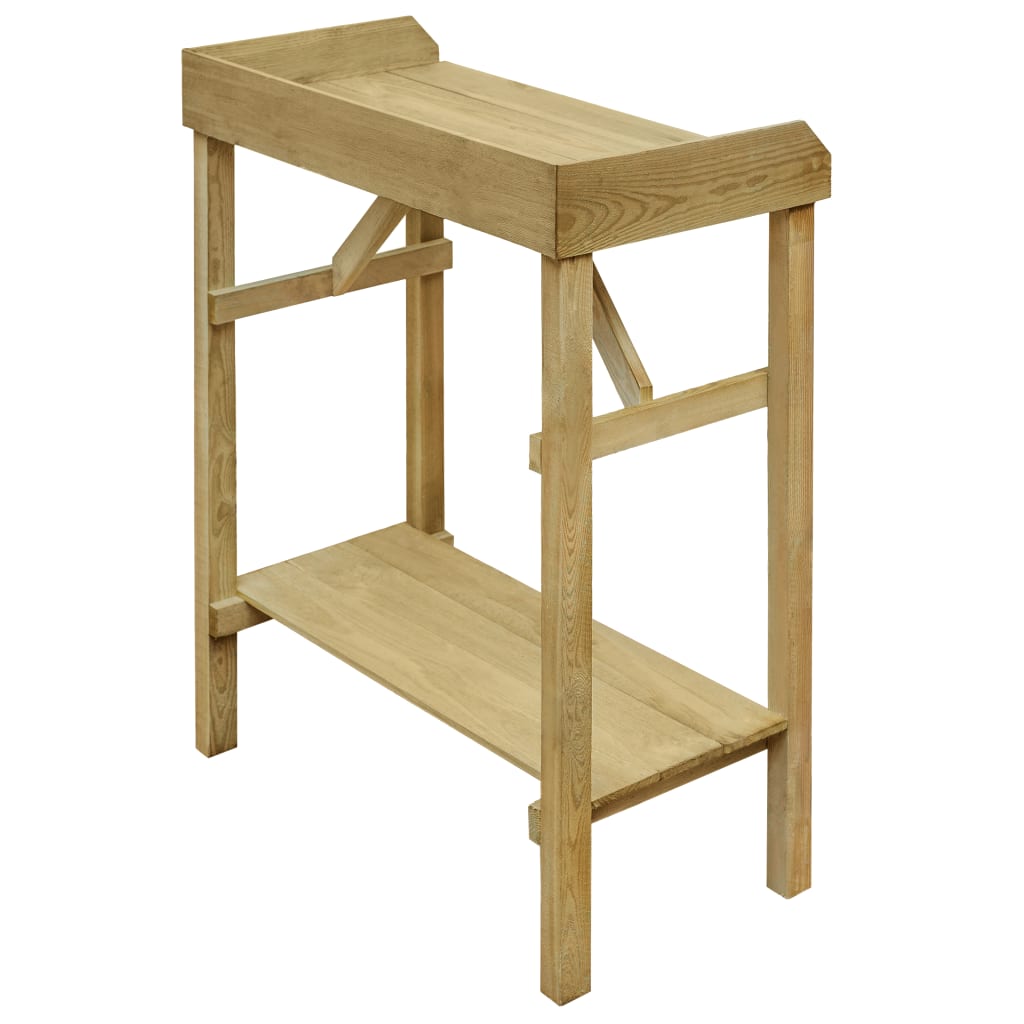 Vrtni stolić za sadnju od impregnirane borovine 75 x 40 x 90 cm