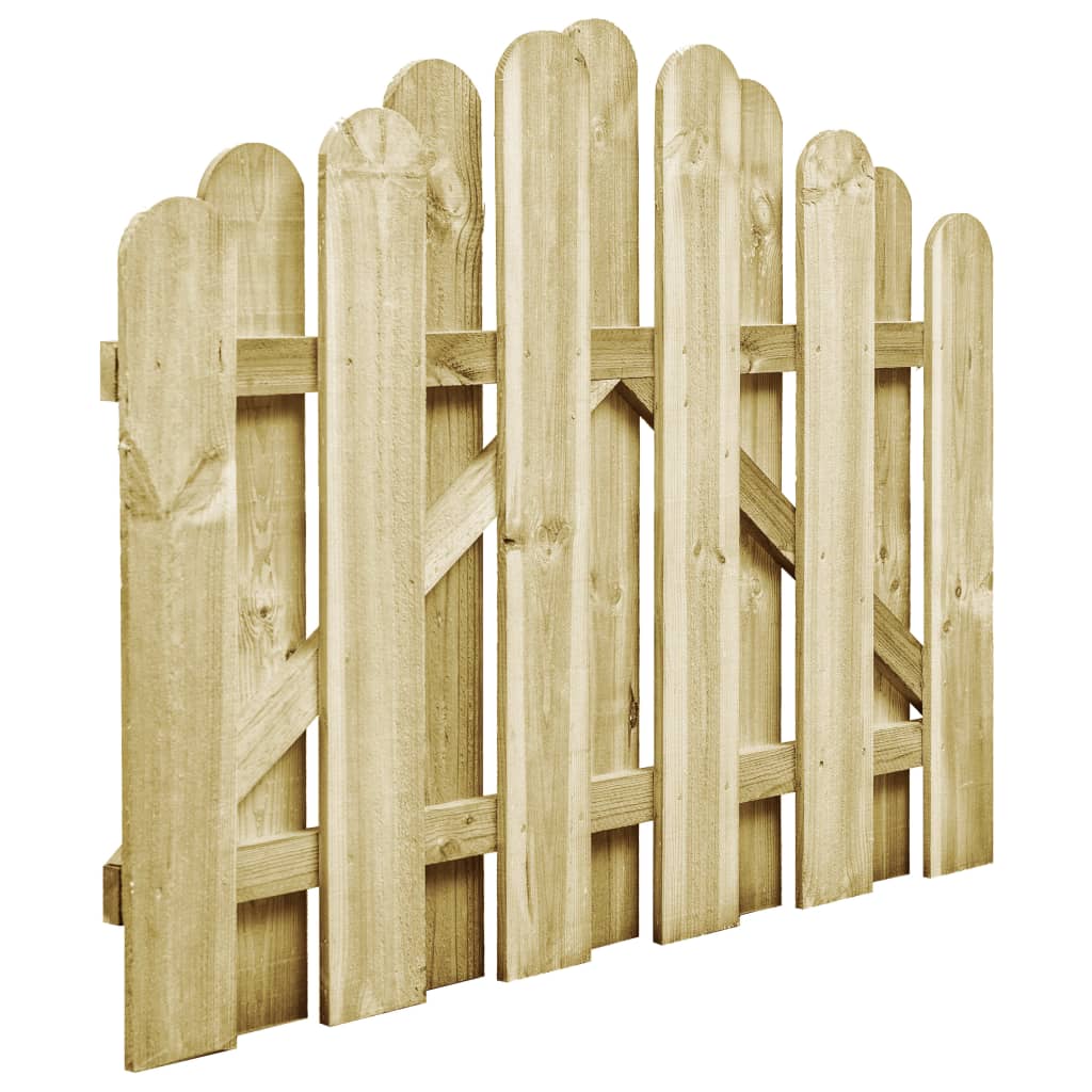 Vrtna vrata od impregnirane borovine 100 x 75 cm