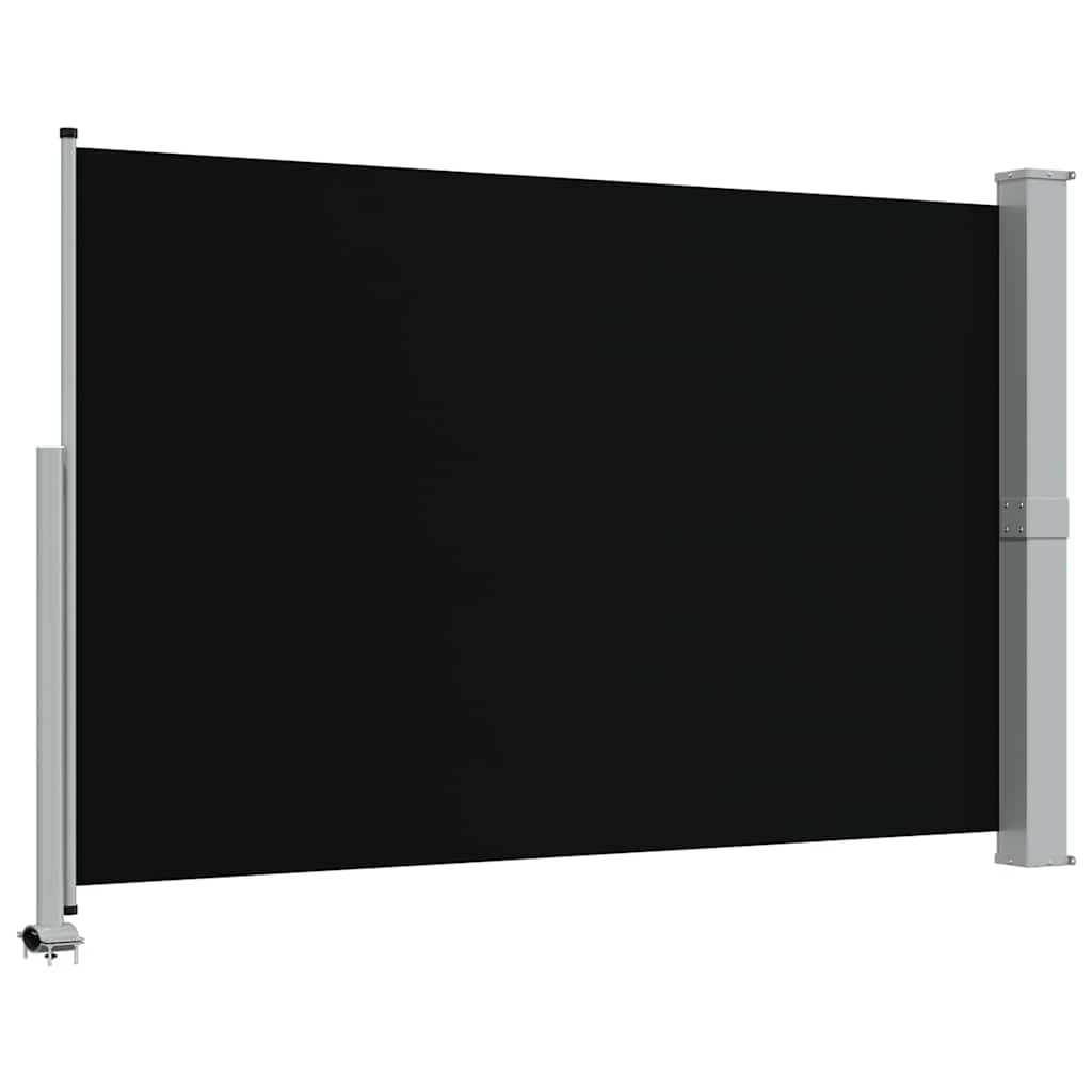 Uvlačiva bočna tenda za terasu 160 x 300 cm crna