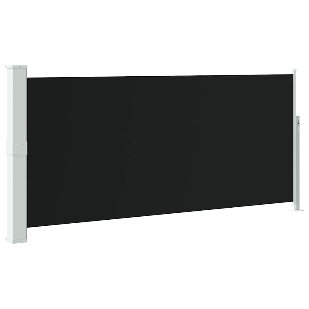 Uvlačiva bočna tenda 140 x 300 cm crna