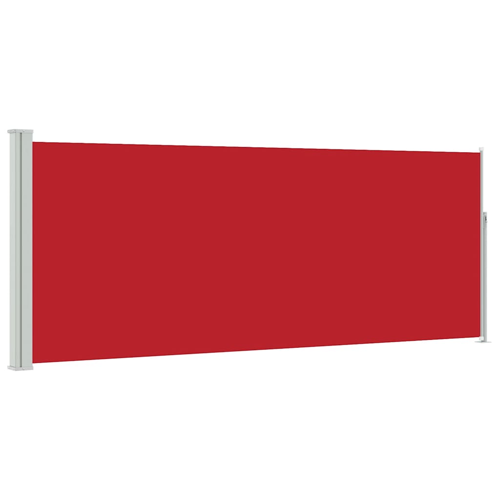Uvlačiva bočna tenda 120 x 300 cm crvena