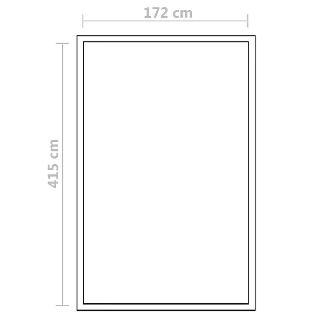Staklenik od aluminija 421 x 190 x 195 cm 15,6 m³