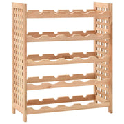 Stalak za vino za 25 boca od masivne orahovine 63 x 25 x 73 cm