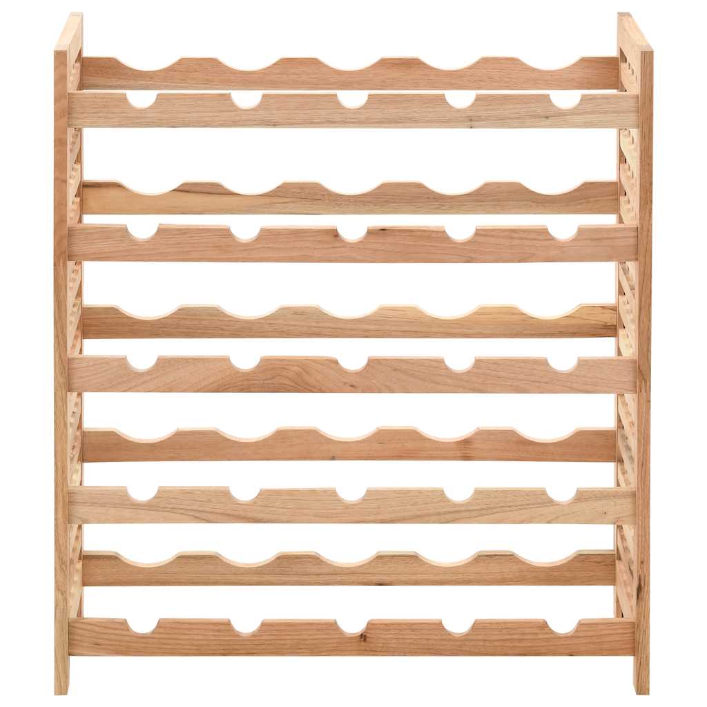 Stalak za vino za 25 boca od masivne orahovine 63 x 25 x 73 cm