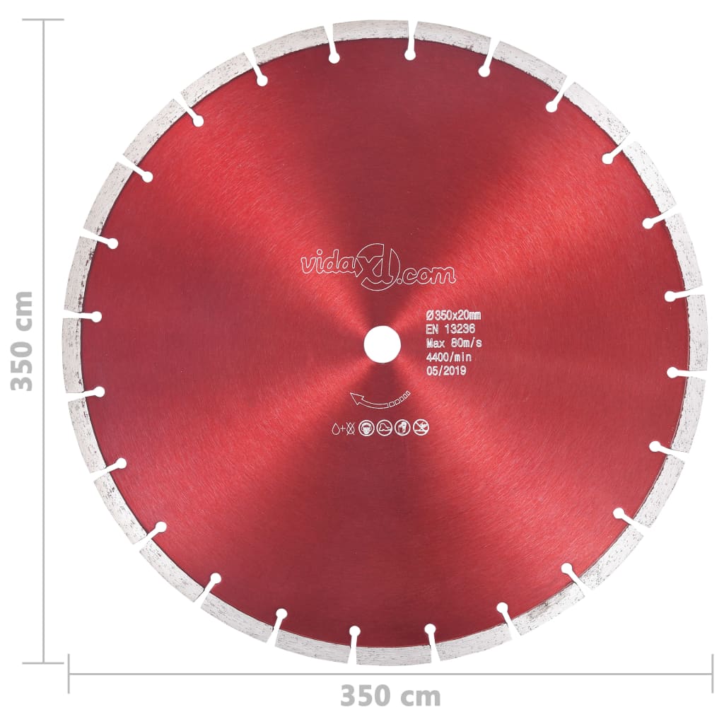 Dijamantni disk za rezanje čelični 350 mm