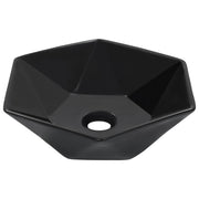 Umivaonik 41 x 36,5 x 12 cm keramički crni