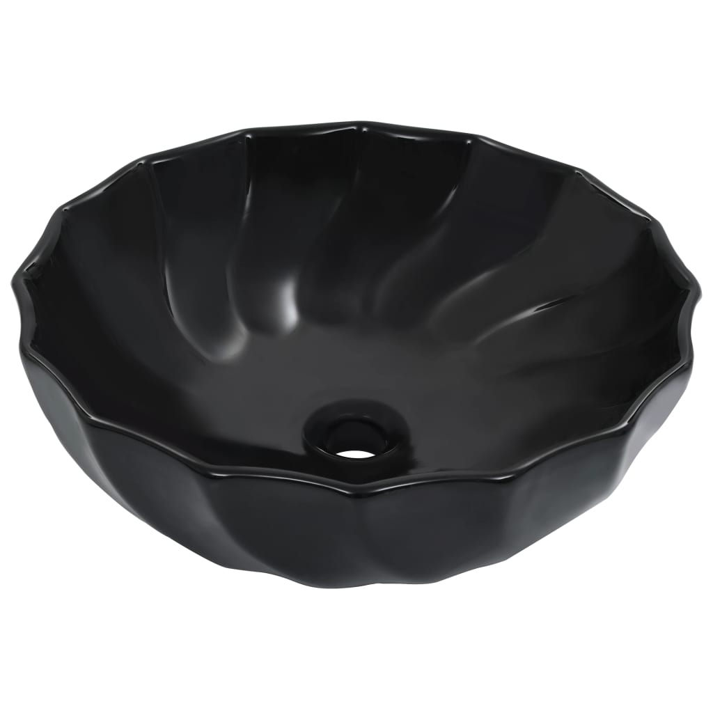 Umivaonik 46 x 17 cm keramički crni