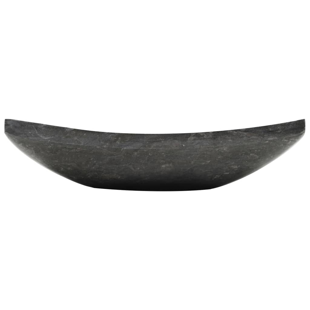 Umivaonik 50 x 35 x 12 cm mramorni crni