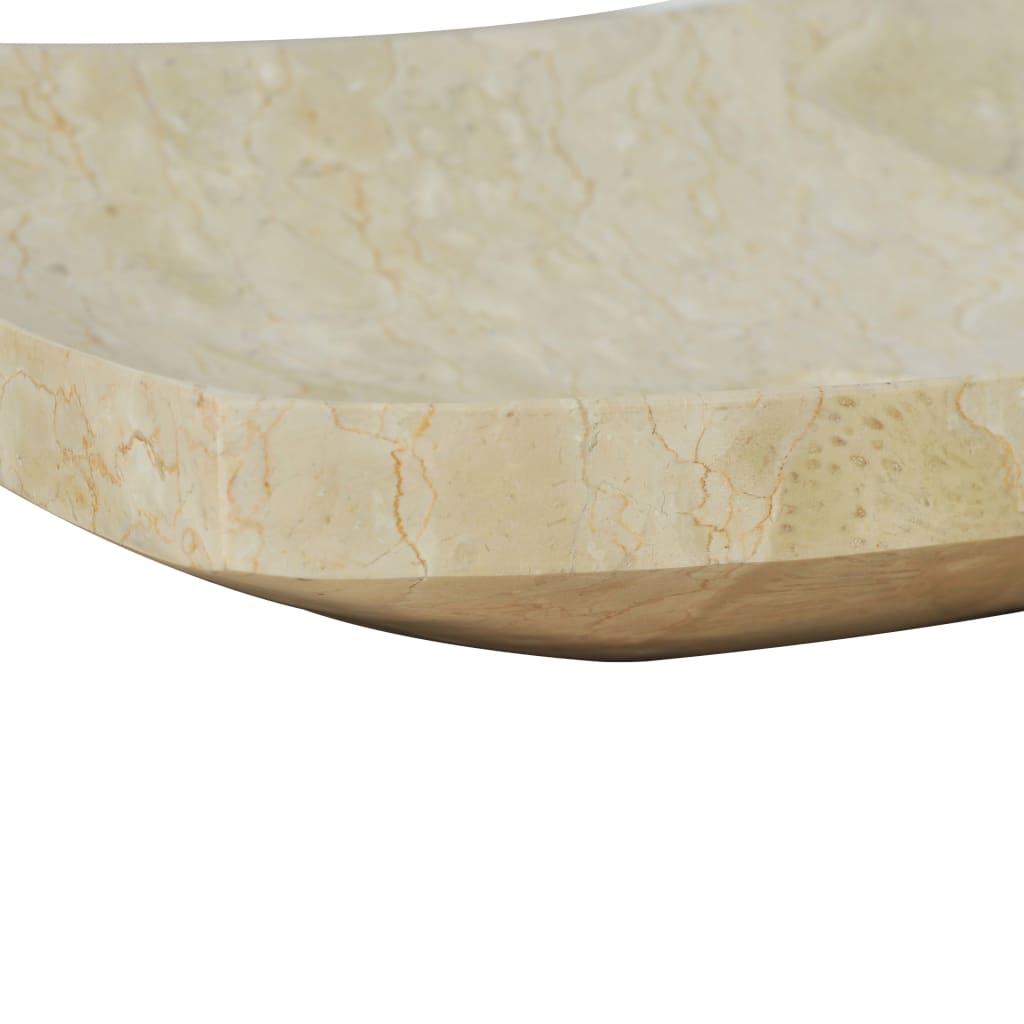 Umivaonik 50 x 35 x 12 cm mramorni krem